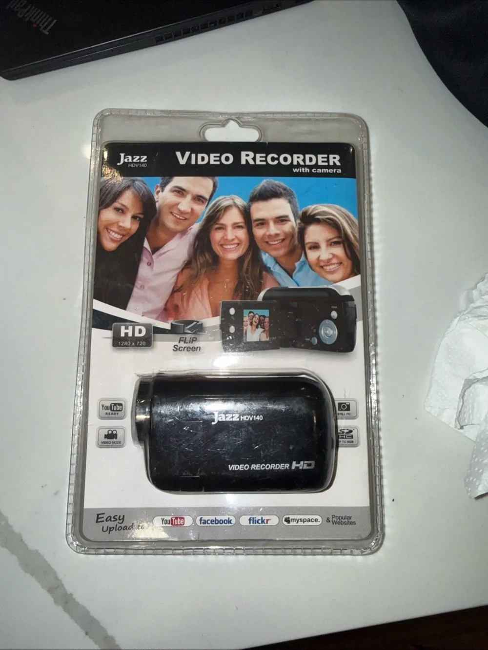 Jazz HDV140 HD Video Camcorder Flip Screen Camera 1.55” Digital Zoom New Sealed